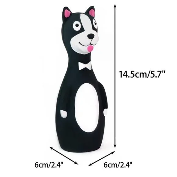 Squeaky Latex Dog Toys Standing Stick Dog Puppy Fetch Interactive Play - Picture 4 of 5